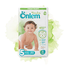 Önlem Botanika Bebek Bezi Fırsat Paketi 5 Beden Junior 52 Adet (11-18 kg)