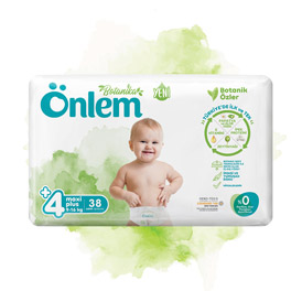Önlem Botanika Bebek Bezi İkili Jumbo Paket Maxi Plus 38 Adet (9-16 kg)