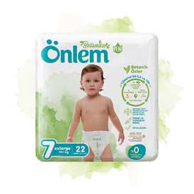 Önlem Botanika Bebek Bezi İkili Jumbo 7 Beden XXLarge 22 Adet (19+ kg)
