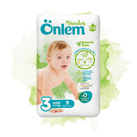 Önlem Botanika Bebek Bezi Deneme Paketi Midi 9 Adet (4-9 kg)