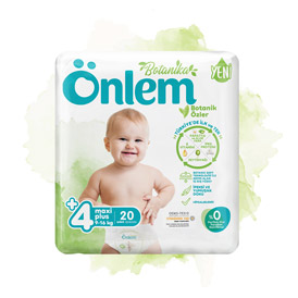 Önlem Botanika Bebek Bezi Jumbo Paket Maxi Plus 20 Adet (9-16 kg)