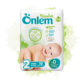 Önlem Botanika Bebek Bezi Deneme Paketi Mini 10 Adet (3 - 6 kg)