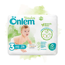 Önlem Botanika Bebek Bezi Jumbo Paket Midi 26 Adet (4-9 kg)